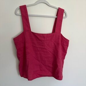 Banana Republic Linen Blend Square Neck Tank Top